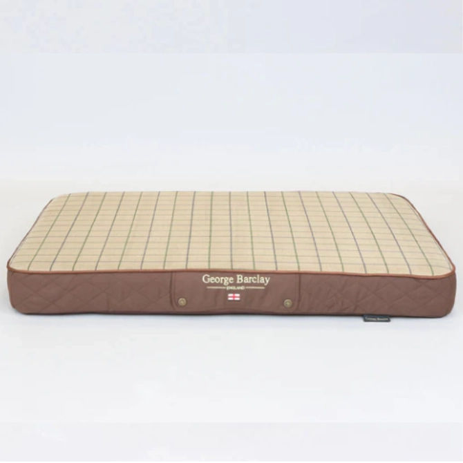 George Barclay Country Memory Topper Dog Mattress Chestnut Brown