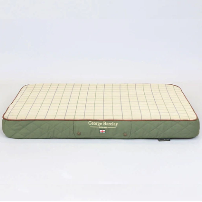 George Barclay Country Memory Topper Dog Mattress Olive Green