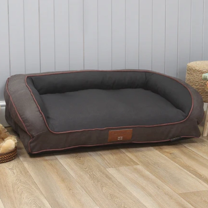 George Barclay Hythe Orthopaedic Blend Dog Sofa Bed Smoked Peat