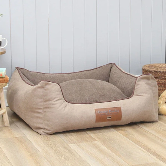 George Barclay Burley Orthopaedic Blend Walled Dog Bed Toffee Fudge